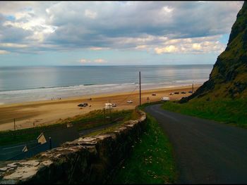 Scenic view of beach