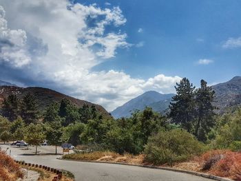 Road passing through mountains