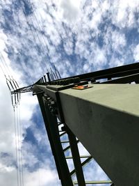 Low angle view of bridge against sky