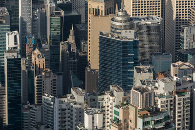 Aerial view of buildings in city