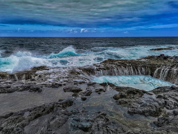 Scenic view of sea against sky