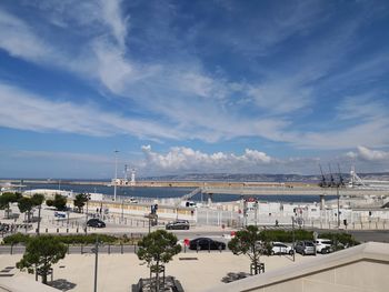 Panoramic view of city against sky