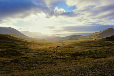 Scenic view of landscape against sky