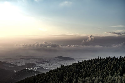 Panoramic view of landscape against sky