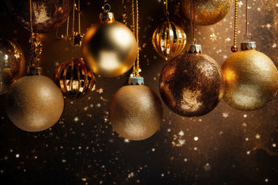 Close-up of christmas decorations