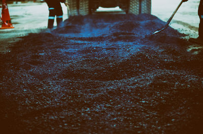 Close-up of wet surface