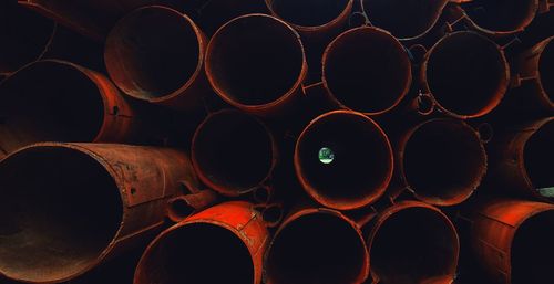 Full frame shot of pipes