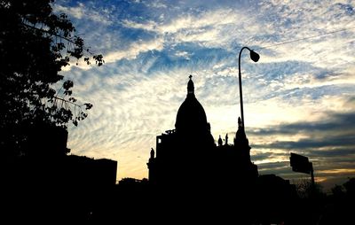 Low angle view of church against sky