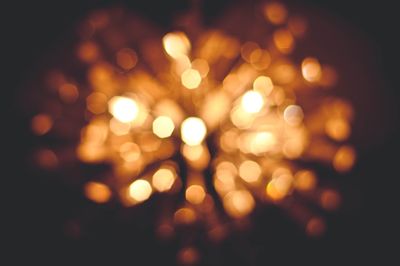 Defocused lights at night