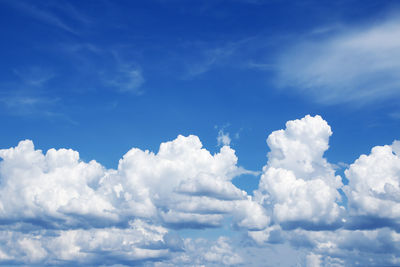 Low angle view of clouds in sky