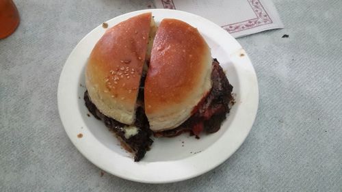 Close-up of served food