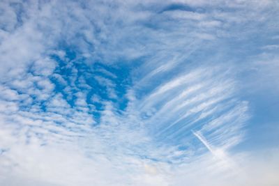 Low angle view of clouds in sky