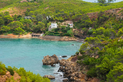 Es canaret bay at the north coast of ibiza 