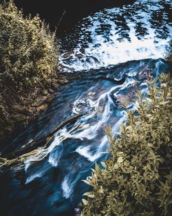 High angle view of water