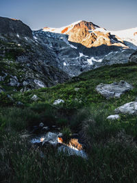 Scenic view of mountains