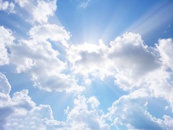 Low angle view of cloudy sky