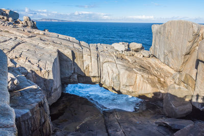 Natural bridge at torndirrup national park, western australia