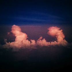 Low angle view of cloudy sky