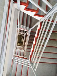 Low angle view of staircase in building