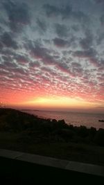 Scenic view of sunset sky