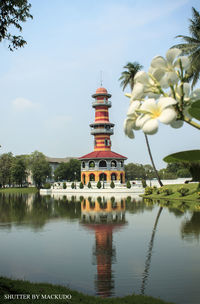 View of church at waterfront