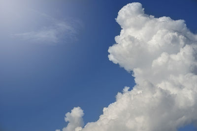 Low angle view of clouds in sky