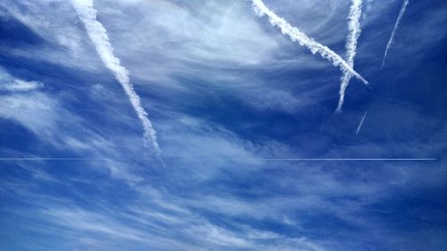 Low angle view of clouds in sky