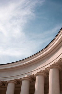 Low angle view of historical building against sky