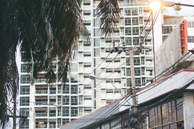 Low angle view of buildings in city