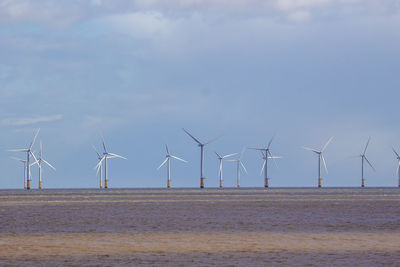 The lincs wind farm off the coast of skegness in lincolnshire, england