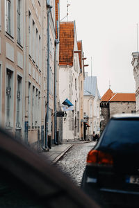 Cars on street in city