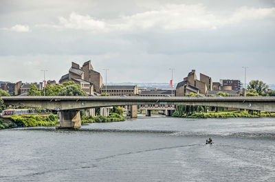 Bridge across the river maas in maastricht