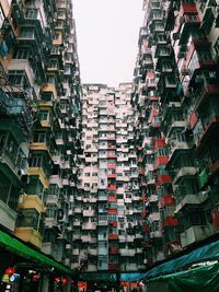 Low angle view of buildings against sky