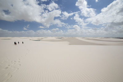 Scenic view of desert against sky