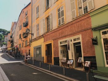 Street amidst buildings in city