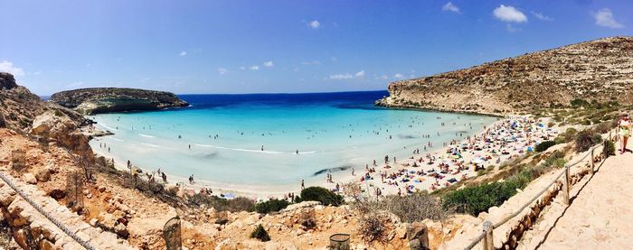 Panoramic view of sea against sky