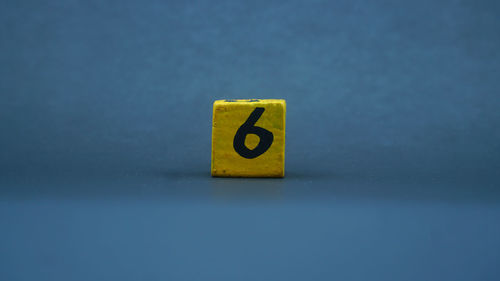 Close-up of toy blocks on table