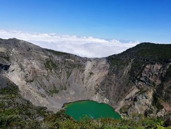 Scenic view of mountain against sky