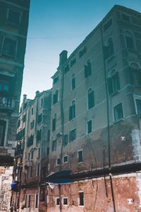 Low angle view of buildings against sky