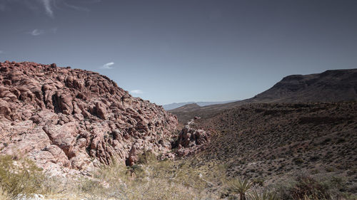 Scenic view of landscape against clear sky