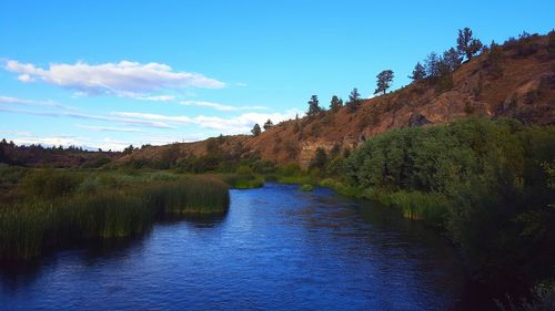 Scenic view of landscape against clear sky