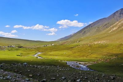 Scenic view of landscape against sky