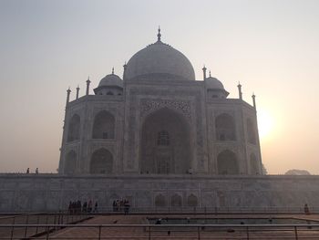 View of historical building against clear sky