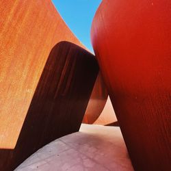 Low angle view of sunlight on floor against wall