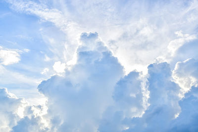 Low angle view of clouds in sky