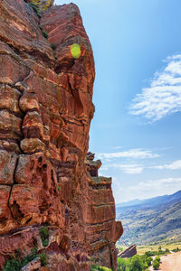 Rock formations on mountain