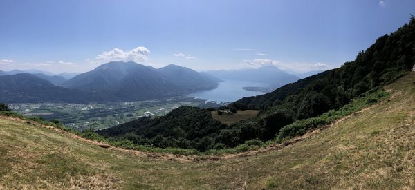 Panoramic view of landscape against sky