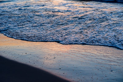 High angle view of beach