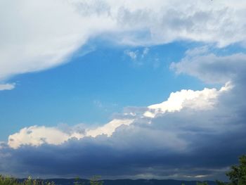 Low angle view of clouds in sky