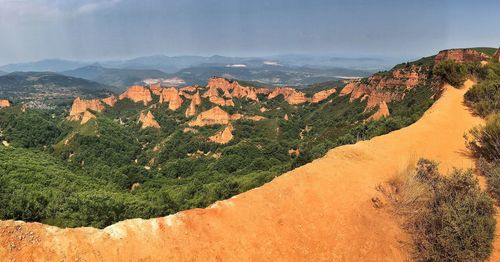 Panoramic view of mountain range